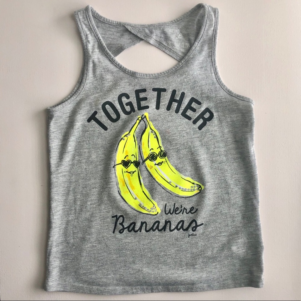 JUSTICE | Together We’re Bananas Tank | Gray | 7